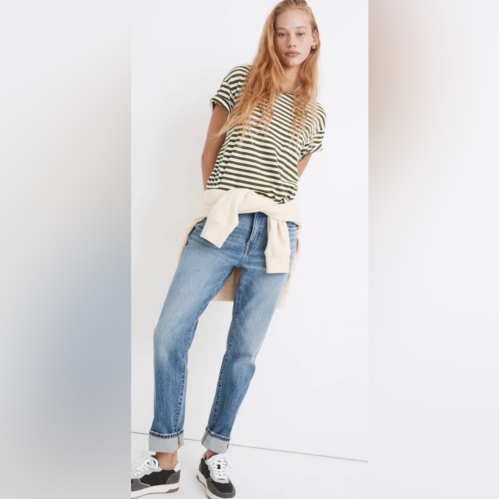 Madewell Tomboy Straight Jeans in Wright Wash Size 26